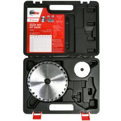 Premium Dado Set 203.2 X 15.875 X 24t 4 X 1/4', 1/8',1/16',3/32' Chip